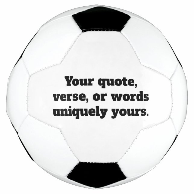 Create Your Own  Soccer Ball Custom Foot (Front)