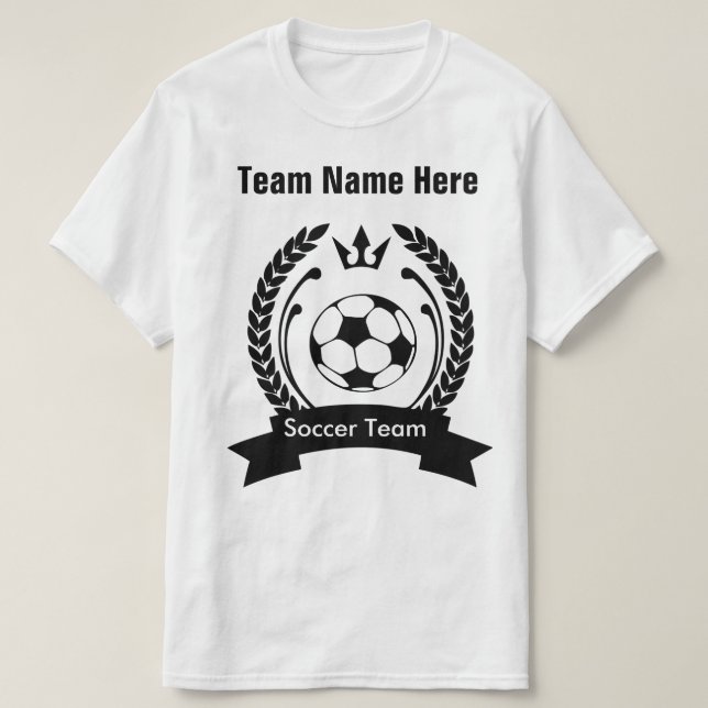 Create Your Own Soccer Team T-Shirt Template (Design Front)