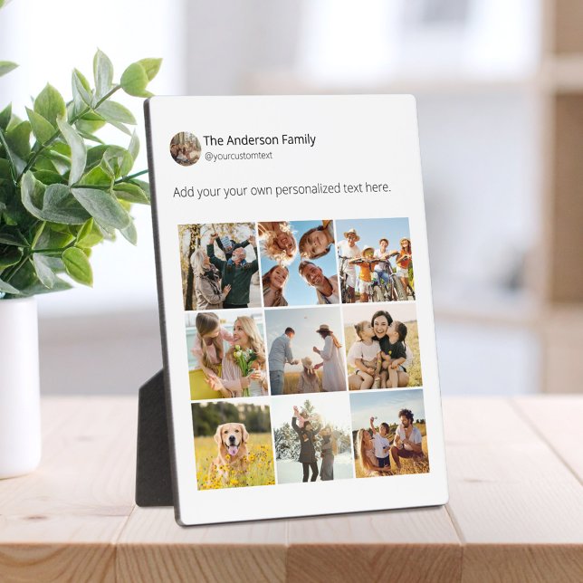 Create Your Own Social Media Photo Collage Plaque (Creator Uploaded)