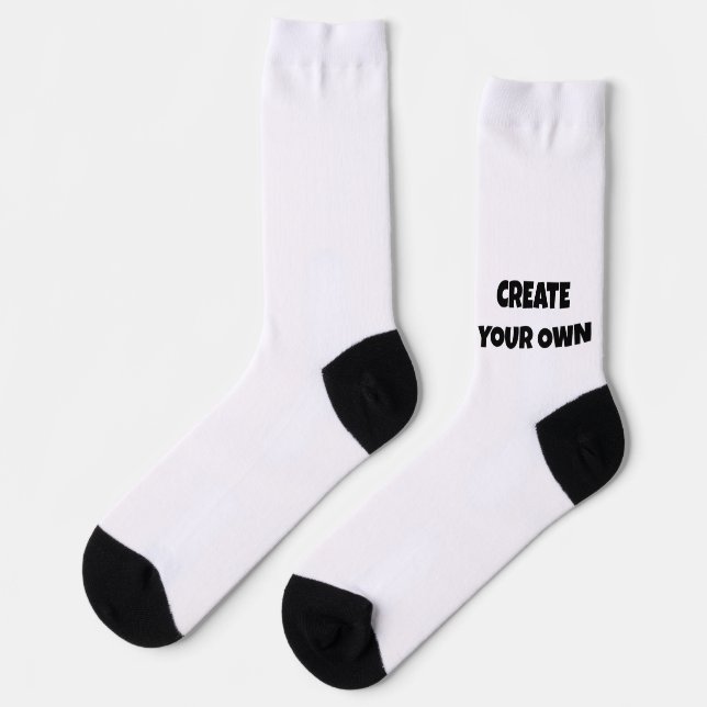 CREATE YOUR OWN SOCKS ADD PHOTO OR TEXT (Left)