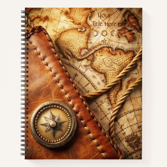 Create Your Own Sojourner Compass Rose Map Notebook (Front)