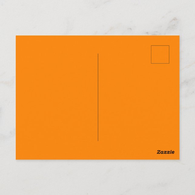 Create Your Own Solid Colour Glossy Postcard (Back)