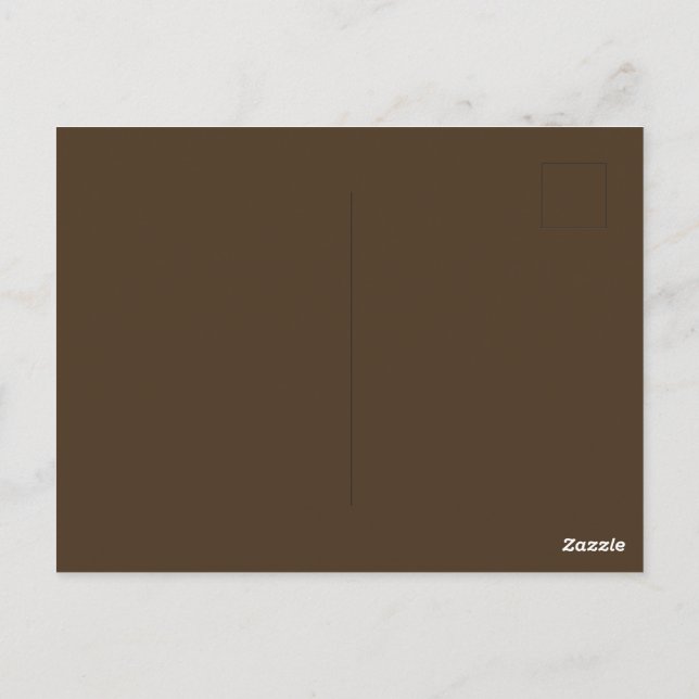 Create Your Own Solid Colour Glossy Postcard (Back)