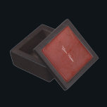 Create Your Own Solid Red Gift Box<br><div class="desc">Create Your Own Solid Red Plaster Gift Box. Simply add your own text for a custom gift for yourself,  or a loved one.</div>