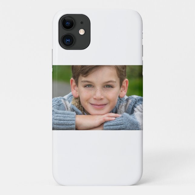 Create Your Own Son Photo Custom Pic Double Sided  Case-Mate iPhone Case (Back)
