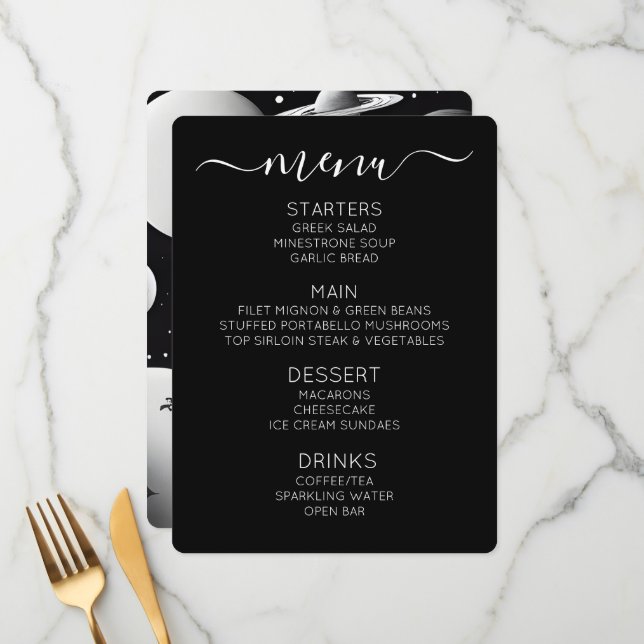 Create Your Own Space Robot Menu (Front/Back In Situ)