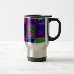 Create Your Own Special Santa HoHoho Pop Art Travel Mug