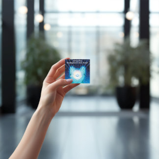 Create Your Own Spiritual Healing Hands  Square Business Card