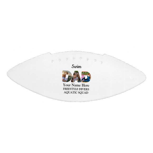 Create your own sports Dad photo collage Swim Dad American Football (Panel)