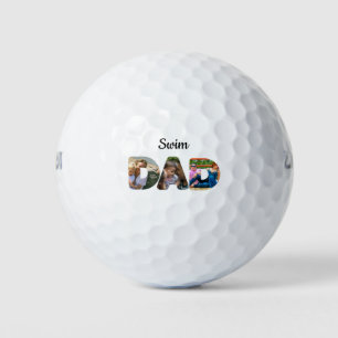 Create your own sports Dad photo collage Swim Dad Golf Balls