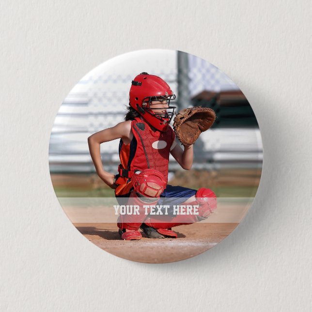 Create Your Own Sports Photo 6 Cm Round Badge (Front)