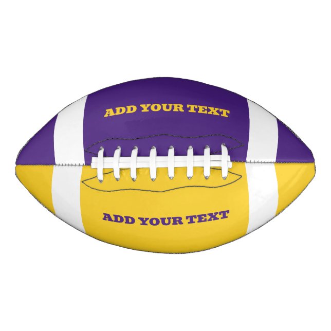 Create Your Own Sports Themed Custom American Football (Front)