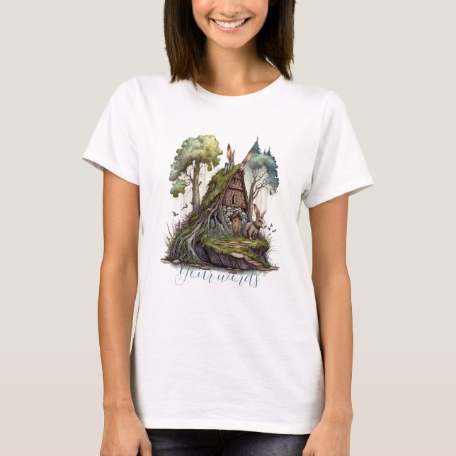 Create Your Own Spring Bunny Hut T-Shirt (Front)