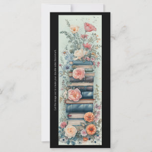Create Your Own Spring Flowers Book Stack Bookmark