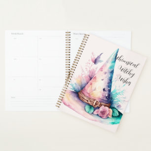 Create Your Own Spring Rainbow Floral Witch Hat Planner