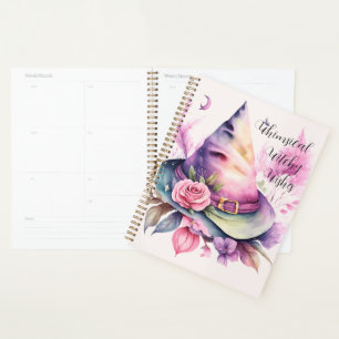 Create Your Own Spring Rainbow Witch Hat Rose Planner