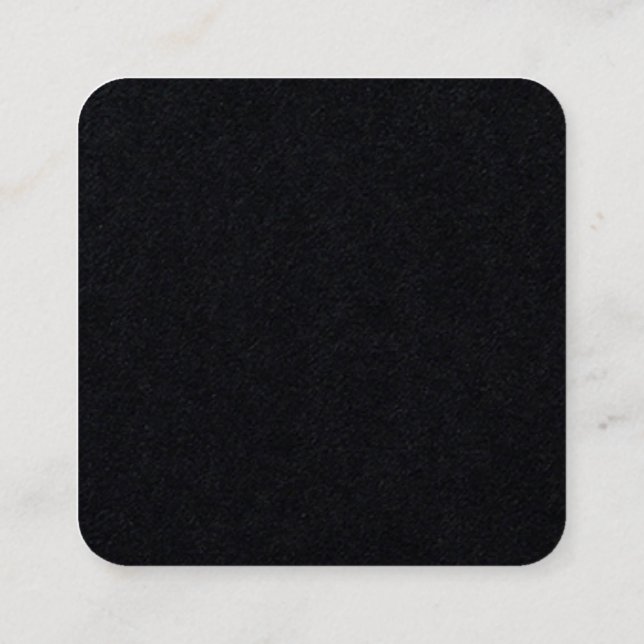 Create Your Own Square Business Card (Back)