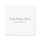 Create Your Own Square Business Card