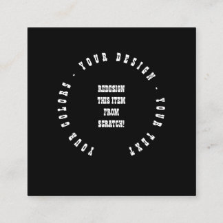 Create Your Own Square Business Card