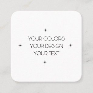 Create Your Own Square Business Card