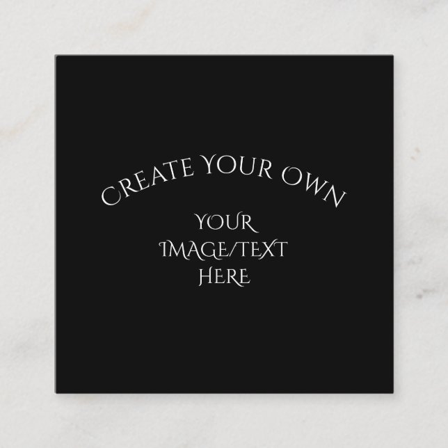 Create Your Own Square Business Card (Front)