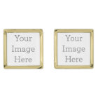 Create Your Own Square Cufflinks, Silver Plated