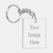 Acrylic Key Ring, Square (double-sided) (Front Left)