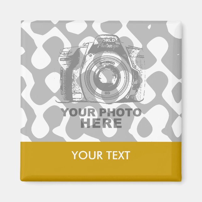 Create Your Own Square Magnet Horizontal (Front)