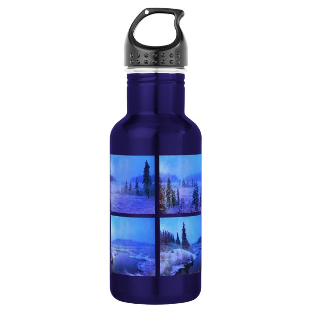 Create Your Own Square Photo Collage 532 Ml Water Bottle (Front)