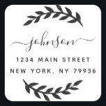 Create Your Own Square Return Address Square Sticker<br><div class="desc">Create Your Own Square Return Address Square Sticker</div>