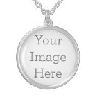 Create Your Own Square Silver Plated Necklace