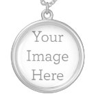 Create Your Own Square Silver Plated Necklace