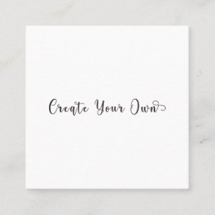 Create Your Own Square Square Business Card