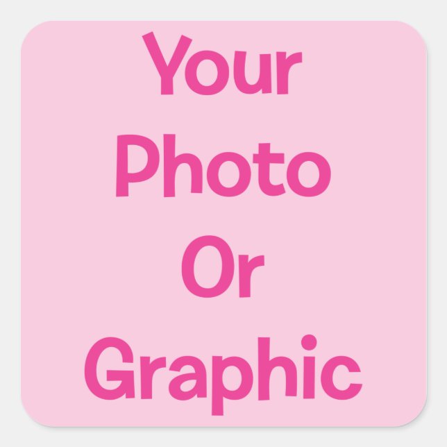 Create Your Own Square Sticker (Front)