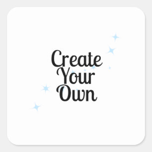 Create Your Own Square Sticker