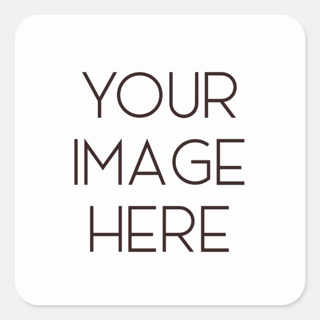 Create Your Own Square Sticker (Front)