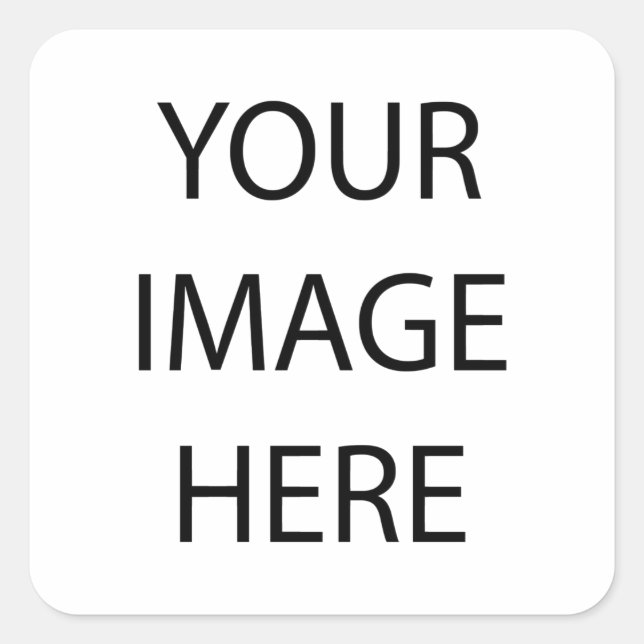 Create Your Own Square Sticker (Front)