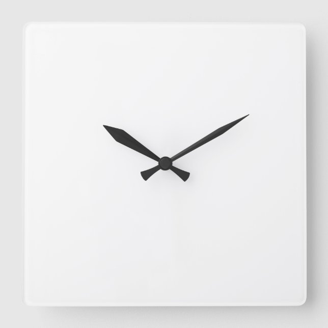 Create Your Own Square Wall Clock (Front)