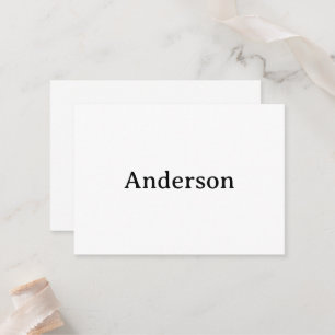 Create Your Own Squared 3.5" x 2.5" Flat Place Card