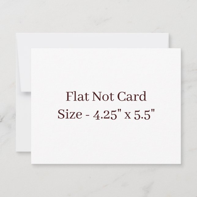 Create Your Own Squared 3.5" x 5" Flat Card (Front)