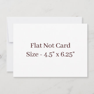 Create Your Own Squared 4.5" x 6.25" Flat Card