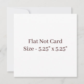 Create Your Own Squared 5.25" x 5.25" Flat Card