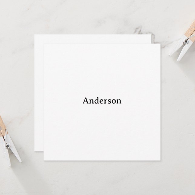 Create Your Own Squared 5.25" x 5.25" Invitation (Front/Back In Situ)