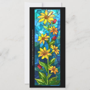 Create Your Own Stained Glass Flowers Bookmark