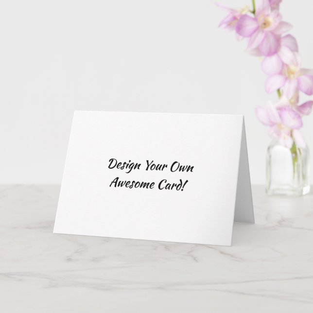 Create your own:Standard, 5" x 7" Card (Orchid)