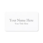 Create Your Own Standard Business Card