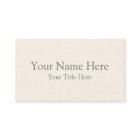 Create Your Own Standard Business Card