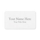 Create Your Own Standard Business Card