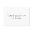 Create Your Own Standard Business Card