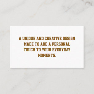 Create Your Own Standard Flat Place Card